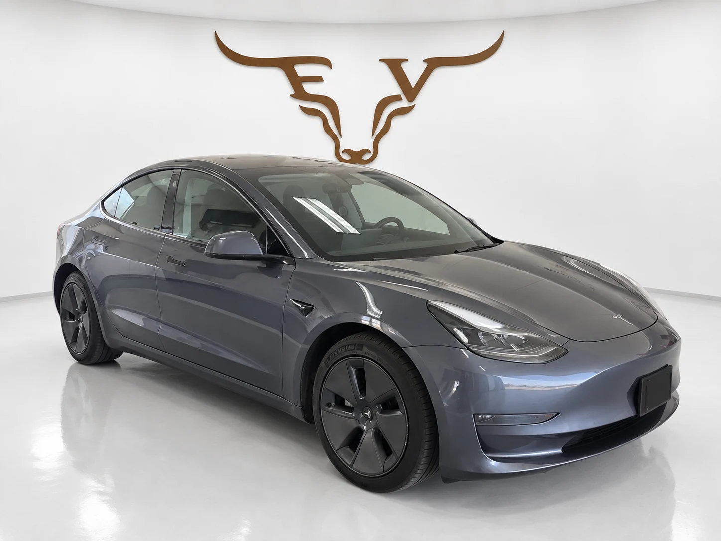 2023 Tesla Model 3 Standard Range Gray exterior for sale at Longhorn EV in Hutto, Texas