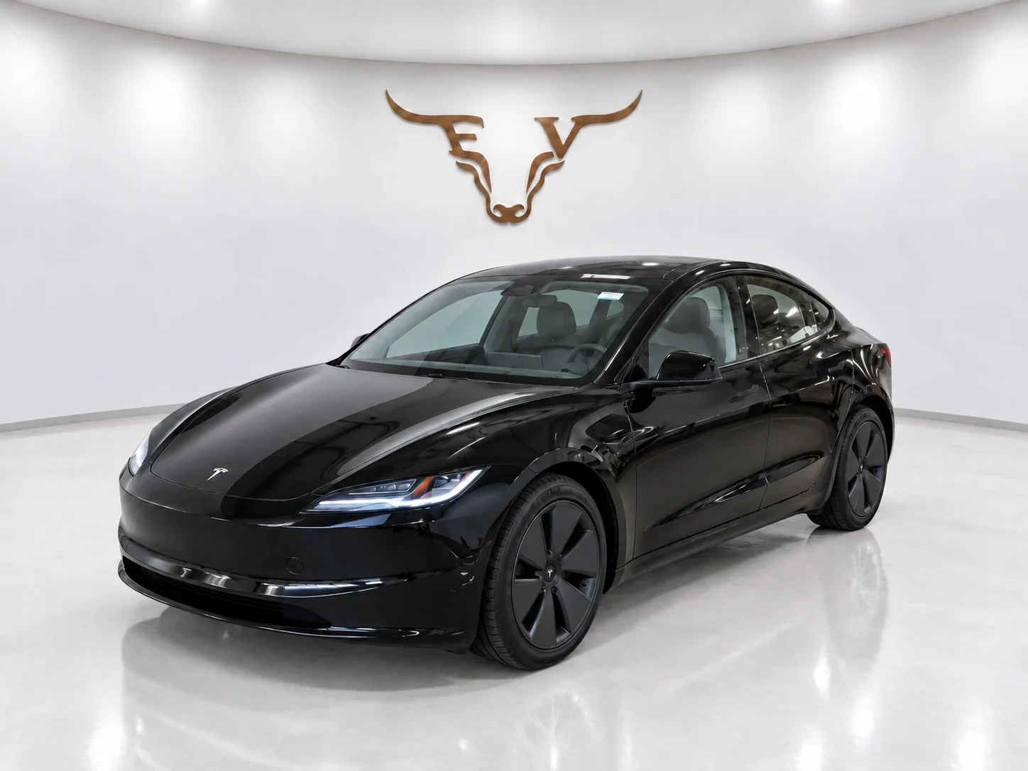 2024 Tesla Model 3 Long Range Black exterior for sale at Longhorn EV in Hutto, Texas